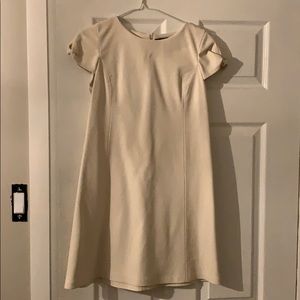 White faux leather Zara Trafaluc dress